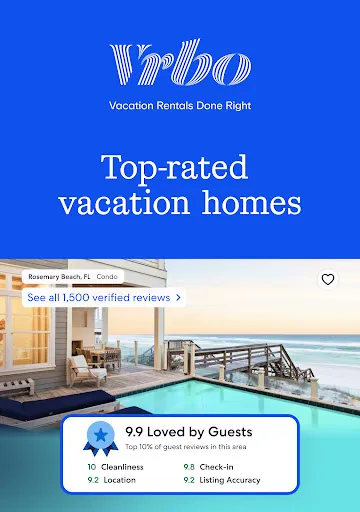 Vrbo Vacation Rentals screenshot