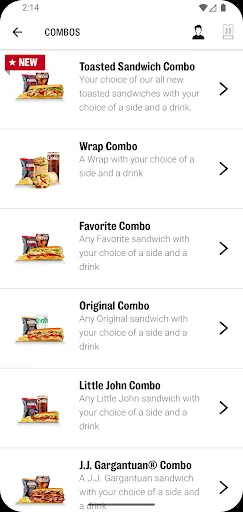 Jimmy John's Sandwiches screenshot