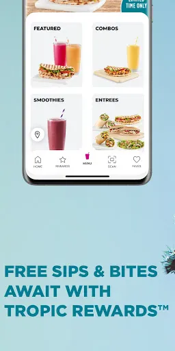 Tropical Smoothie Cafe screenshot