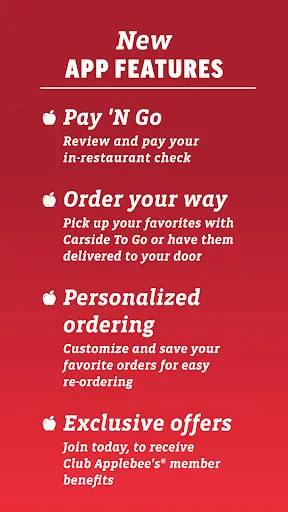 Applebee's screenshot