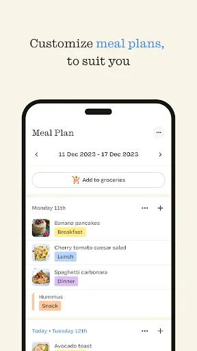 ReciMe: Recipes & Meal Planner screenshot