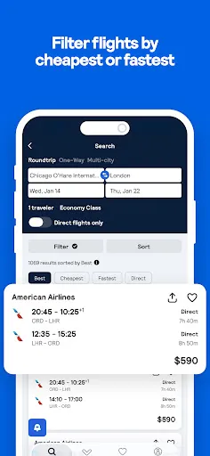Skyscanner Flights Hotels Cars screenshot