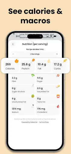 TasteBot: AI Recipe Generator screenshot
