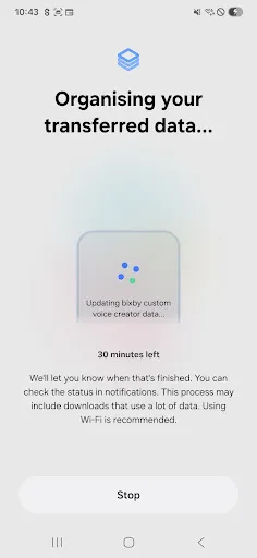 Samsung Smart Switch Mobile screenshot