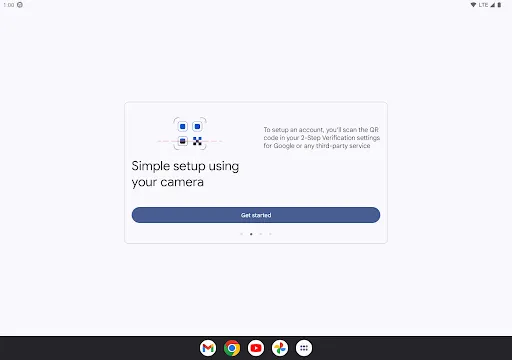 Google Authenticator screenshot