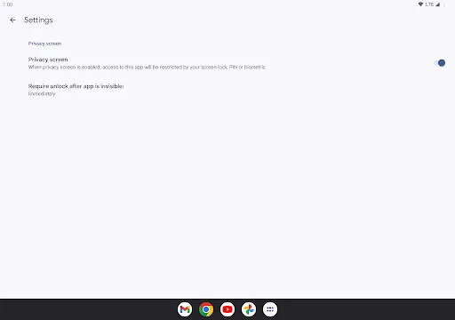 Google Authenticator screenshot