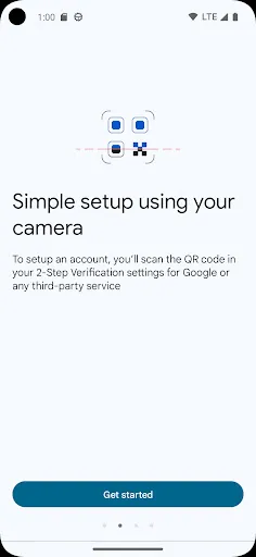 Google Authenticator screenshot