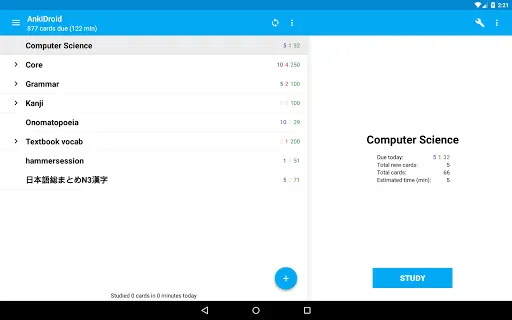AnkiDroid Flashcards screenshot