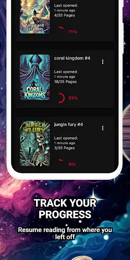 Comic Reader CBR, CBZ & PDF screenshot