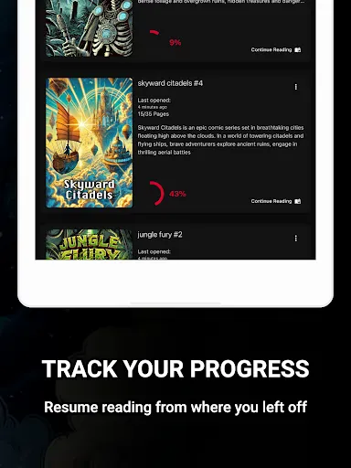 Comic Reader CBR, CBZ & PDF screenshot