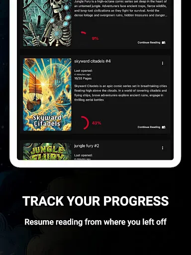 Comic Reader CBR, CBZ & PDF screenshot