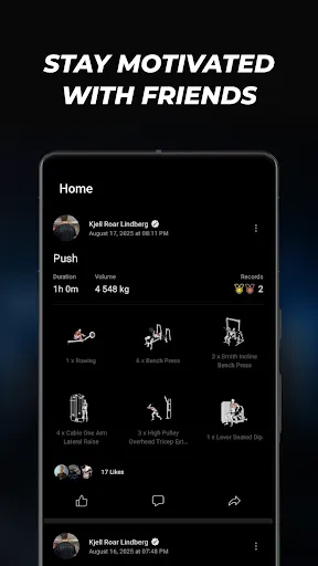 Lyfta: Gym Log Workout Tracker screenshot