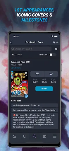 Key Collector Comics screenshot