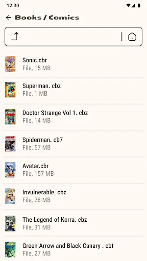 Comic Book Reader (cbz/cbr) screenshot