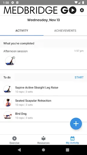 Medbridge GO for Patients screenshot