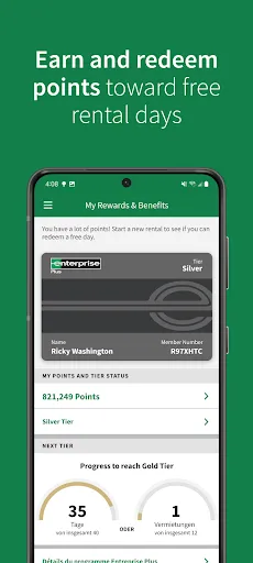 Enterprise Car Rental screenshot