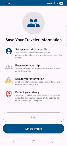 Mobile Passport Control screenshot
