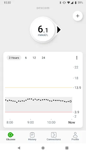 Dexcom G7 screenshot