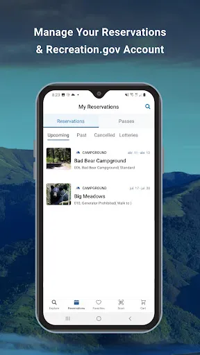 Recreation.gov screenshot