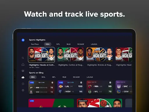 Sling: Live TV + Freestream screenshot