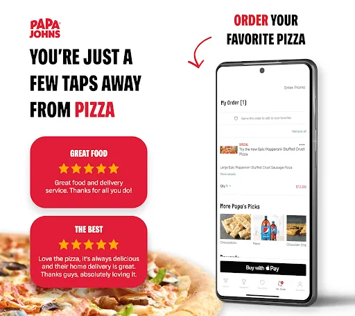 Papa Johns Pizza & Delivery screenshot