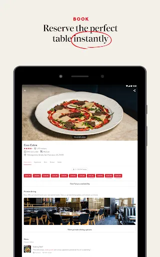 OpenTable screenshot