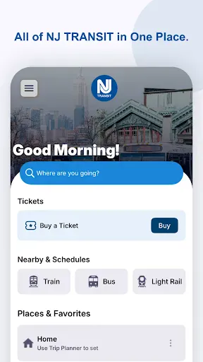 NJ TRANSIT Mobile App screenshot