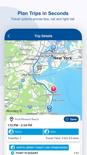 NJ TRANSIT Mobile App screenshot