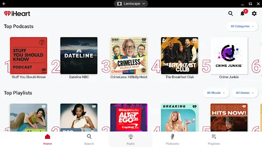 iHeart: Music, Radio, Podcasts screenshot