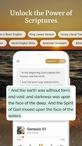 Holy Bible Launcher: KJV+Audio screenshot