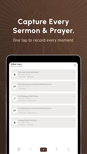 Bible Note Taker & Recorder screenshot