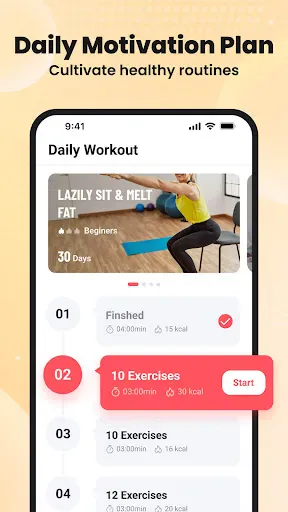 Lazy exercise at home screenshot