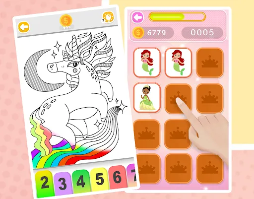 Princess Coloring Book Glitter screenshot