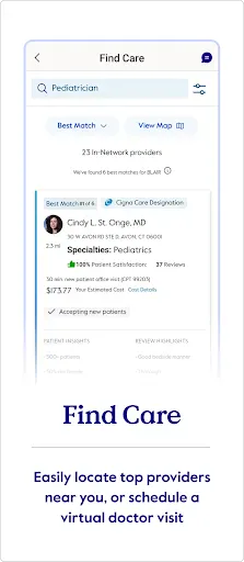 myCigna screenshot