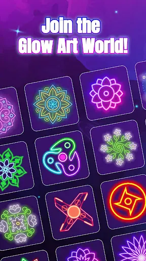 Glow Spinner: Finger Draw Art screenshot