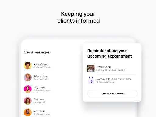 Fresha for business screenshot
