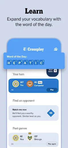 NYT Crossplay: Play and Spell screenshot