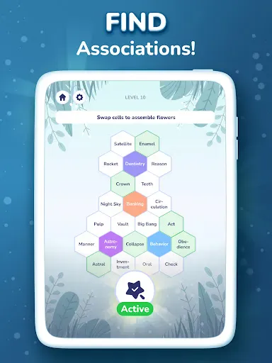Hexa Words: Sort Associations screenshot