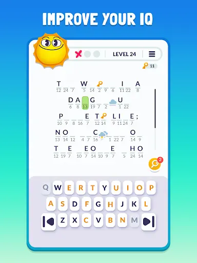 Cryptogram: Logic Puzzle Game screenshot