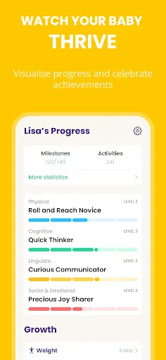Baby Leap: Milestone Tracker screenshot