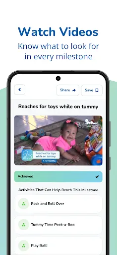 Pathways.org Baby Milestones screenshot