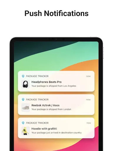 Package Tracker - pkge Mobile screenshot