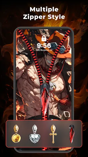 Zipper Lock Screen: Zip Theme screenshot