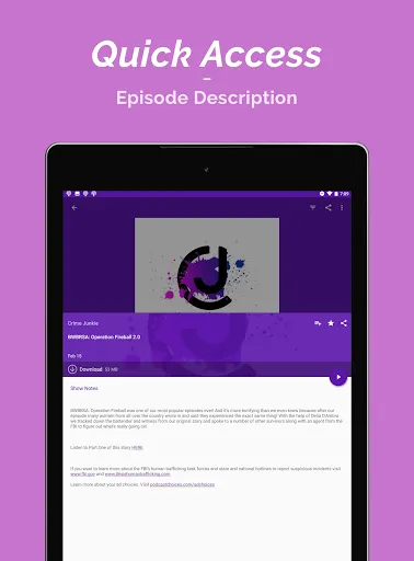 Podcast Player screenshot