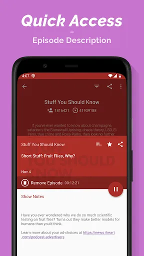 Podcast Player screenshot