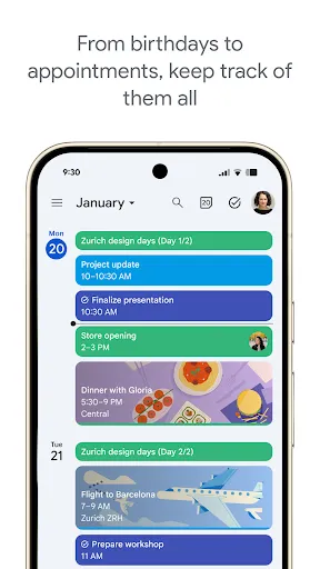 Google Calendar screenshot