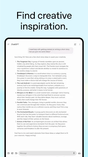 ChatGPT screenshot