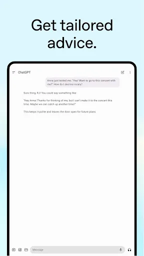 ChatGPT screenshot