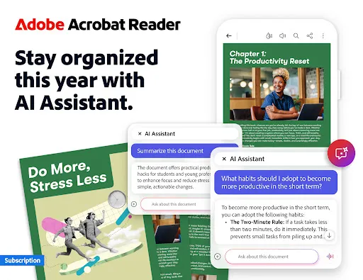 Adobe Acrobat Reader: Edit PDF screenshot