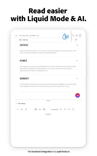 Adobe Acrobat Reader: Edit PDF screenshot